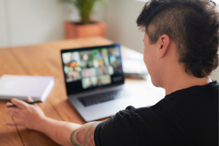 interacting while working from home